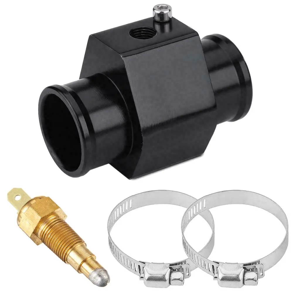 Dual Electric Fan Radiator Hose Adapter Thermostat Ground Switch Wire Kit 4