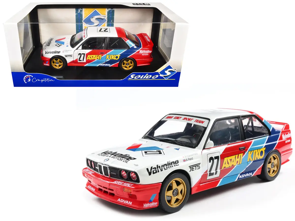 Bmw E30 M3 #27 Atsushi Kawamoto - Anthony Reid "Japanese Touring Car Championship" (1986) "Competition" Series 1/18 Diecast Model Car By Solido 1