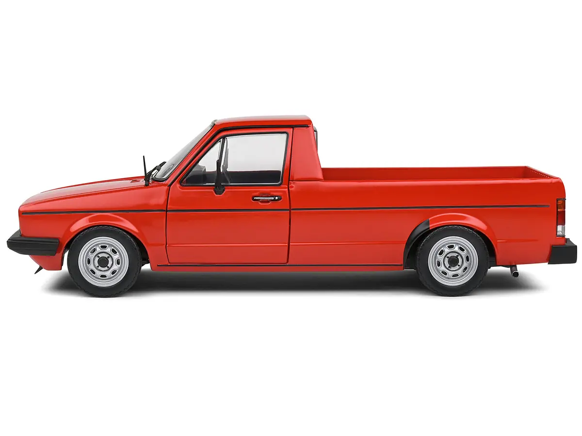 1983 Volkswagen Caddy Mk 1 Pickup Truck Mars Red 1/18 Diecast Model By Solido 2