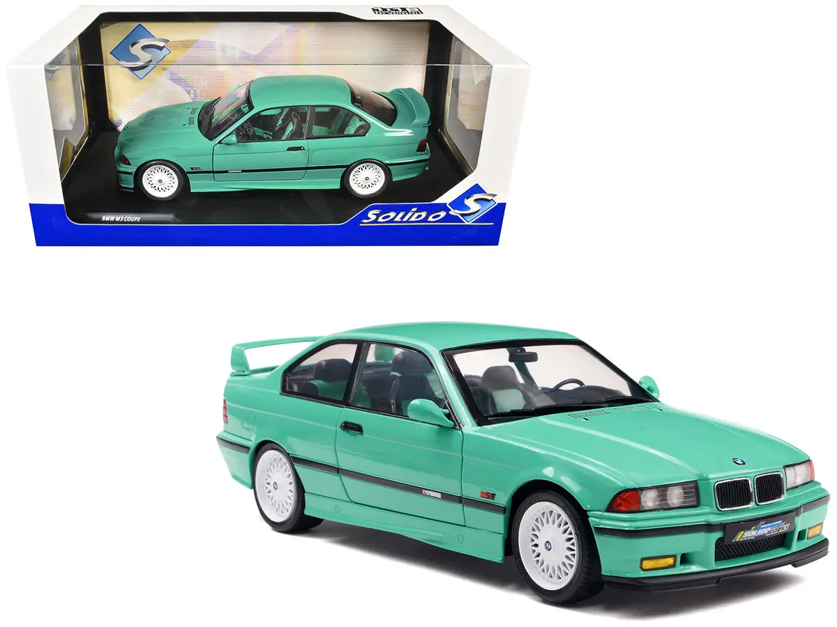 1991 Bmw E36 M3 "Solido Works" Mint Green With Mint Green Interior 1/18 Diecast Model Car By Solido 1