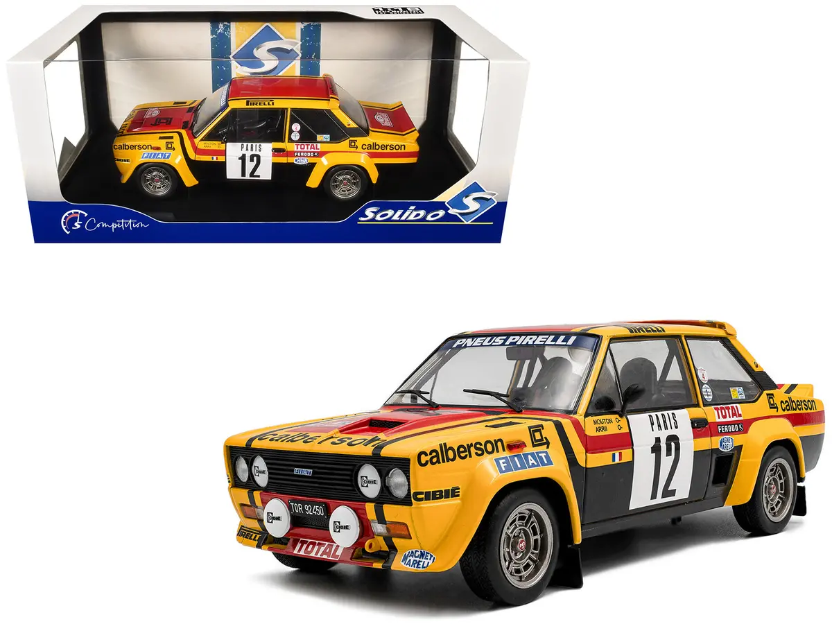 Fiat 131 Abarth #12 Michele Mouton - Annie Arrii "Rallye De Monte-Carlo" (1980) "Competition" Series 1/18 Diecast Model Car By Solido 1