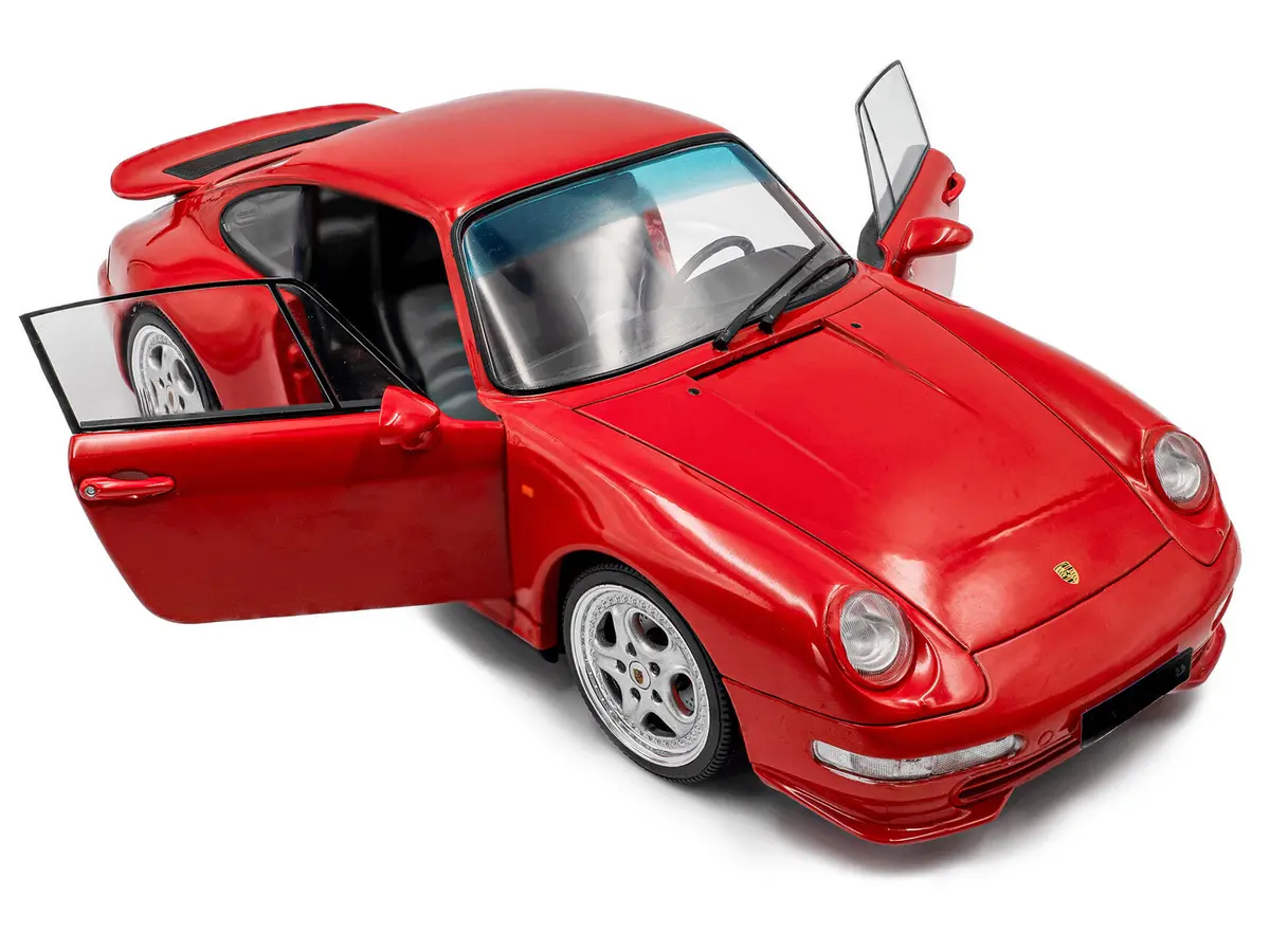 1997 Porsche 911 (993) Carrera Rs Guards Red 1/18 Diecast Model Car By Solido 2