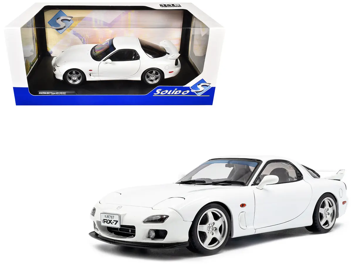 2001 Mazda Rx7 Type Rs (Fd3s) Rhd (Right Hand Drive) White 1/18 Diecast Model Car By Solido 1