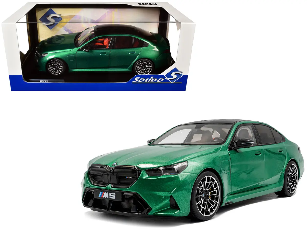 2025 Bmw M5 Isle Of Man Green Metallic 1/18 Diecast Model Car By Solido 1