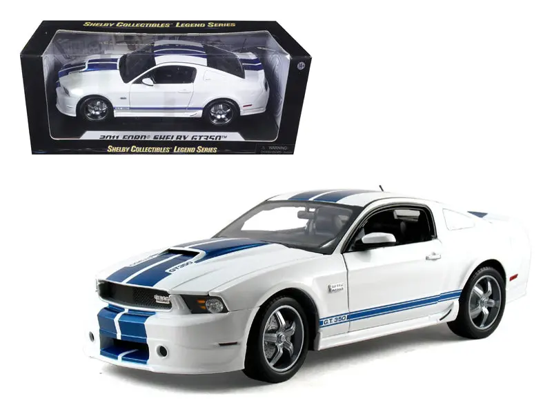 2011 Ford Shelby Mustang Gt350 White 1/18 Diecast Model Car By Shelby Collectibles 1