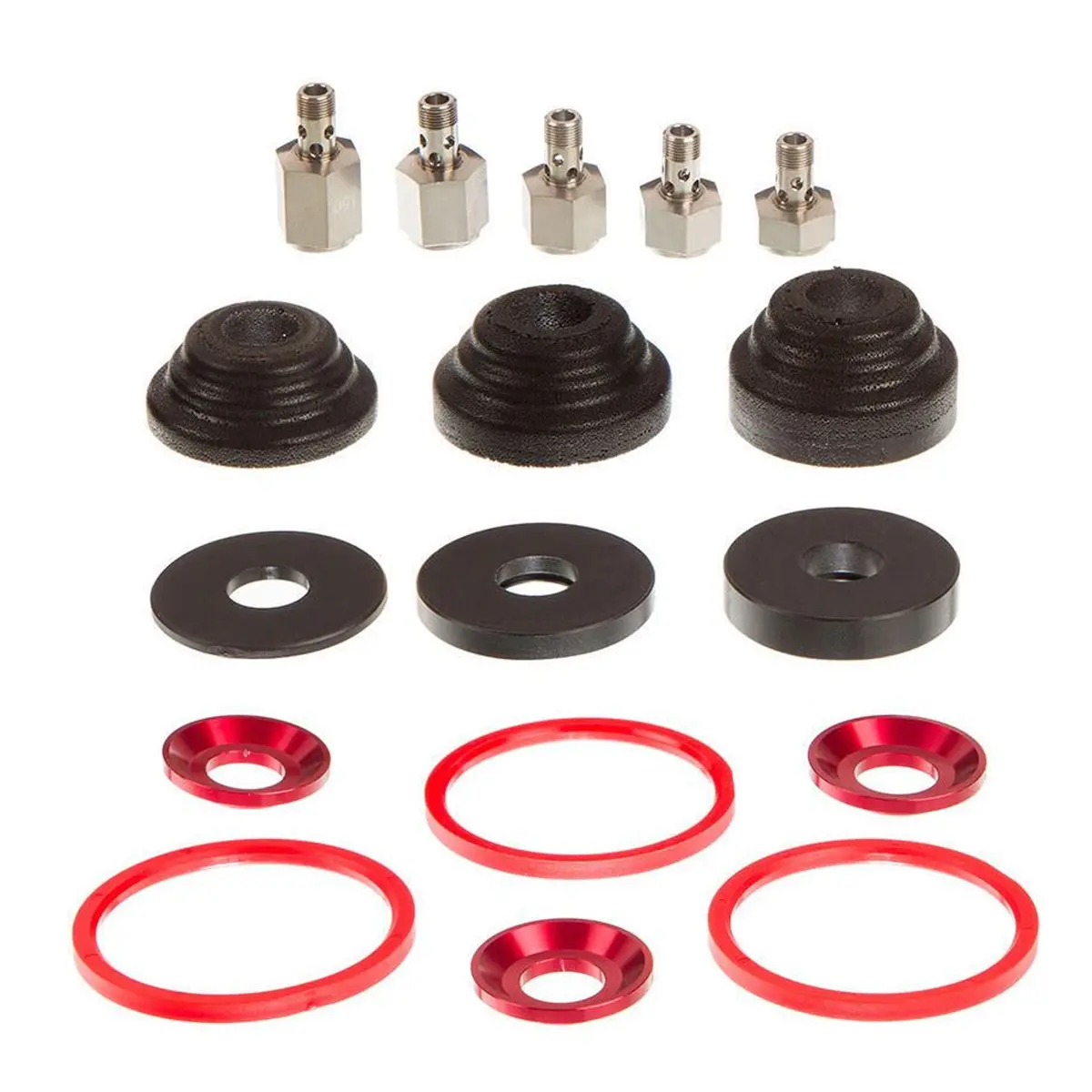 Rear Shock Travel Change Kit (Includes Travel Reducers, Bottom Post, And Bottom Out Bumper) - Vivid C1+ (2024+), Vivid Coil C1+ (2025+) 1