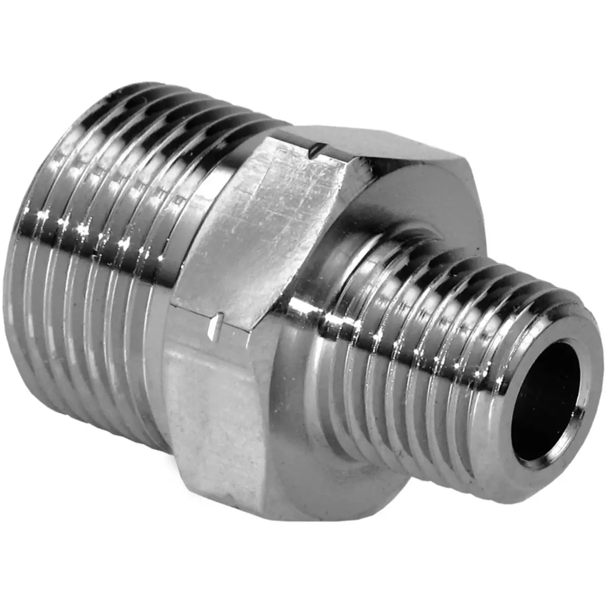 Mosmatic Fitting Ver 7000 Psi Brass Nickel Npt 3/8Innptf To Male G1/4Inm 51.129 1