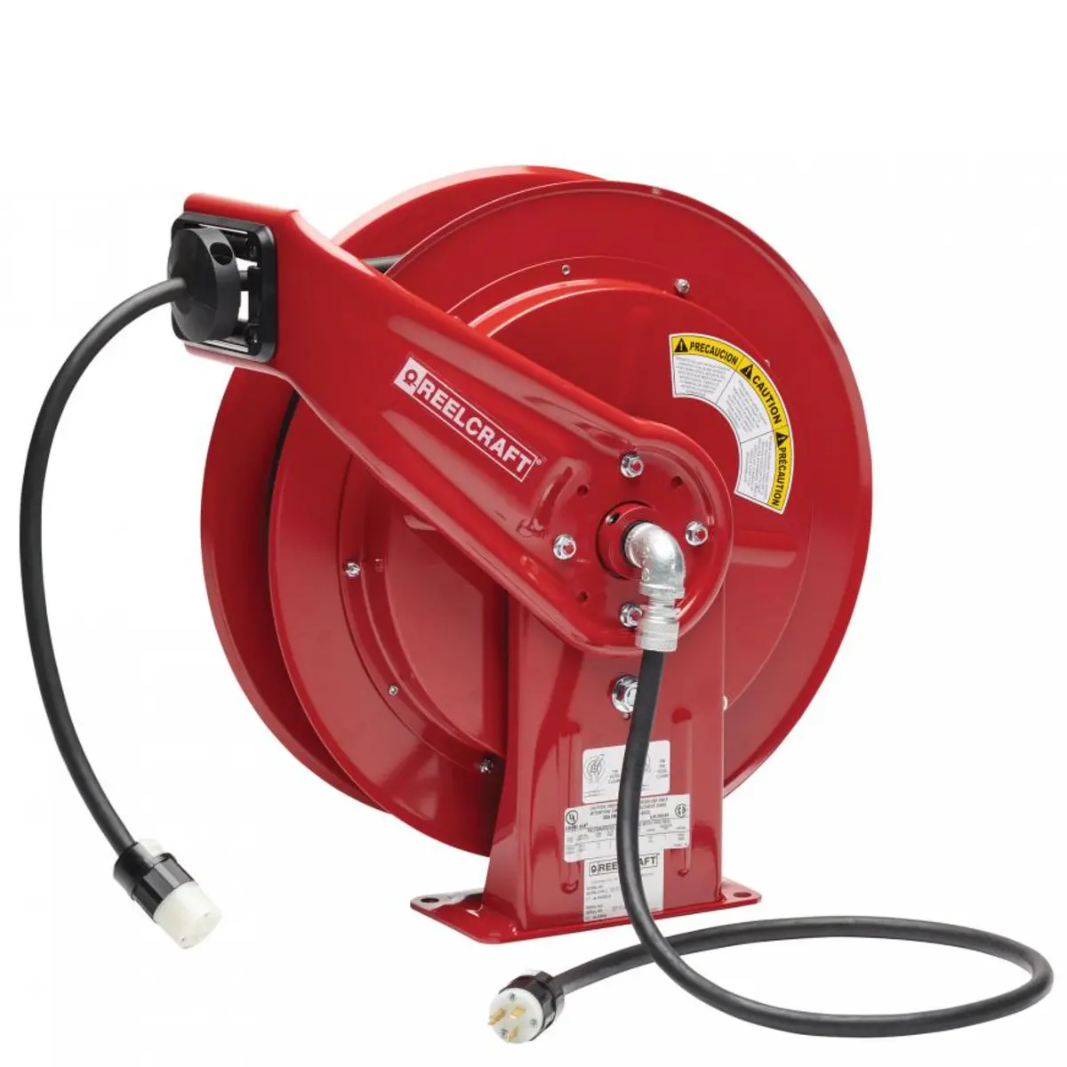 Reelcraft Electric Cord Reel With Cord (L 70075 123 3A – 12/3 75 Ft. Heavy Duty Single Receptacle Power Cord Reel) 1