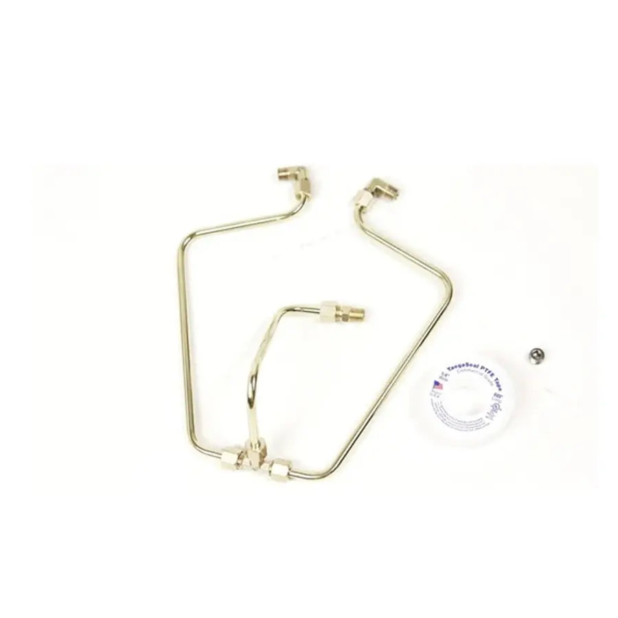 Brass Shovelhead Rocker Box Split Oil Lines 1