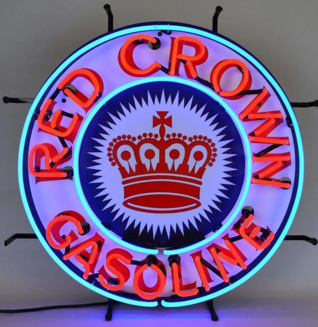 Red Crown Gasoline Medium Neon 1