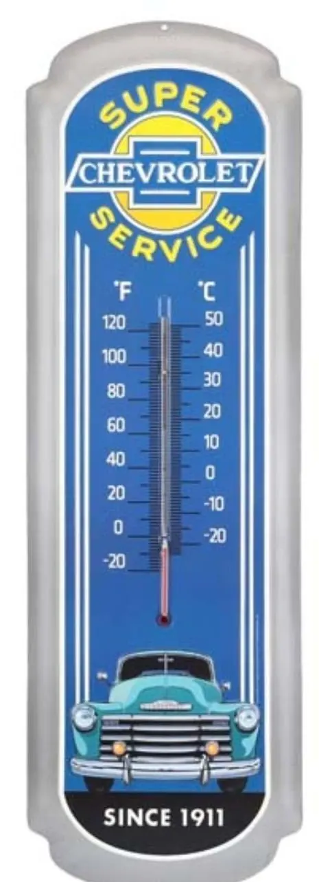 Chevrolet Embossed Thermometer 1