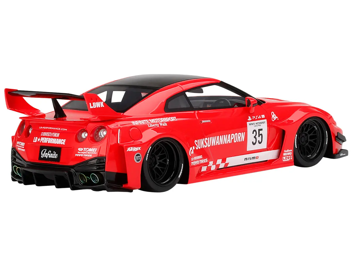 Nissan 35Gt-Rr Ver. 1 Lb-Silhouette Works Gt Rhd (Right Hand Drive) #35 Infinite Motorsport 1/18 Model Car By Top Speed 2