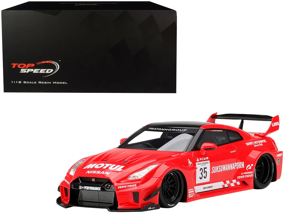 Nissan 35Gt-Rr Ver. 1 Lb-Silhouette Works Gt Rhd (Right Hand Drive) #35 Infinite Motorsport 1/18 Model Car By Top Speed 1