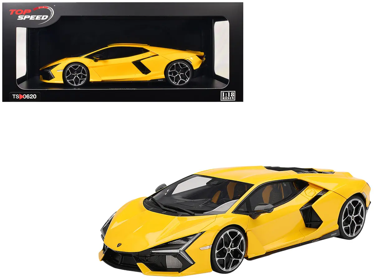 Lamborghini Revuelto Giallo (Yellow) 1/18 Model Car By Top Speed 1
