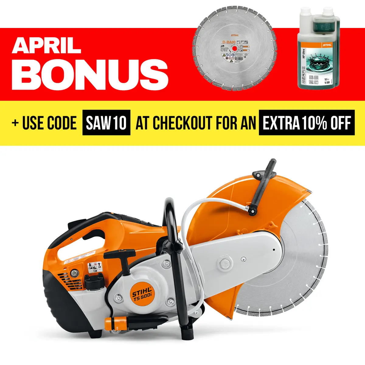 Stihl Ts500i Petrol Cut-Off Saw Premium Bundle 1