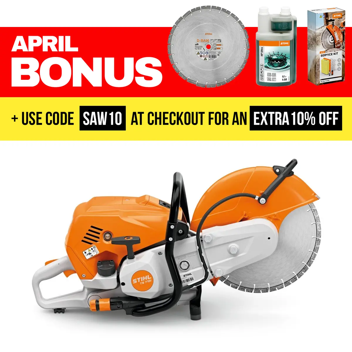 Stihl Ts710i Petrol Cut-Off Saw Premium Bundle 1