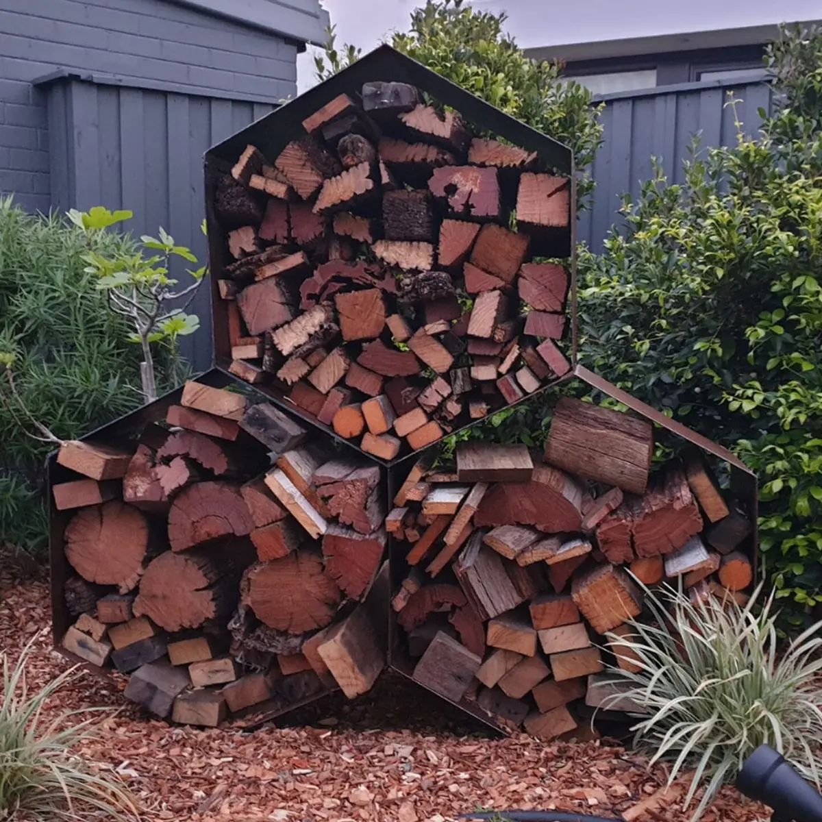 Monarch Triple Honeycomb Log Rack 1