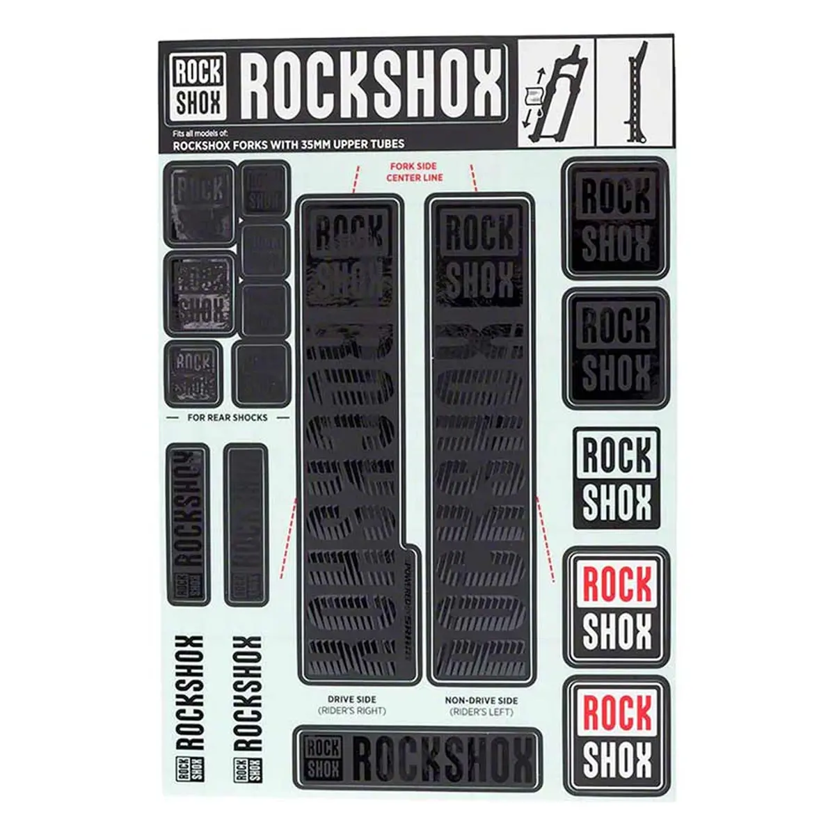 Rockshox Fork Decals 1