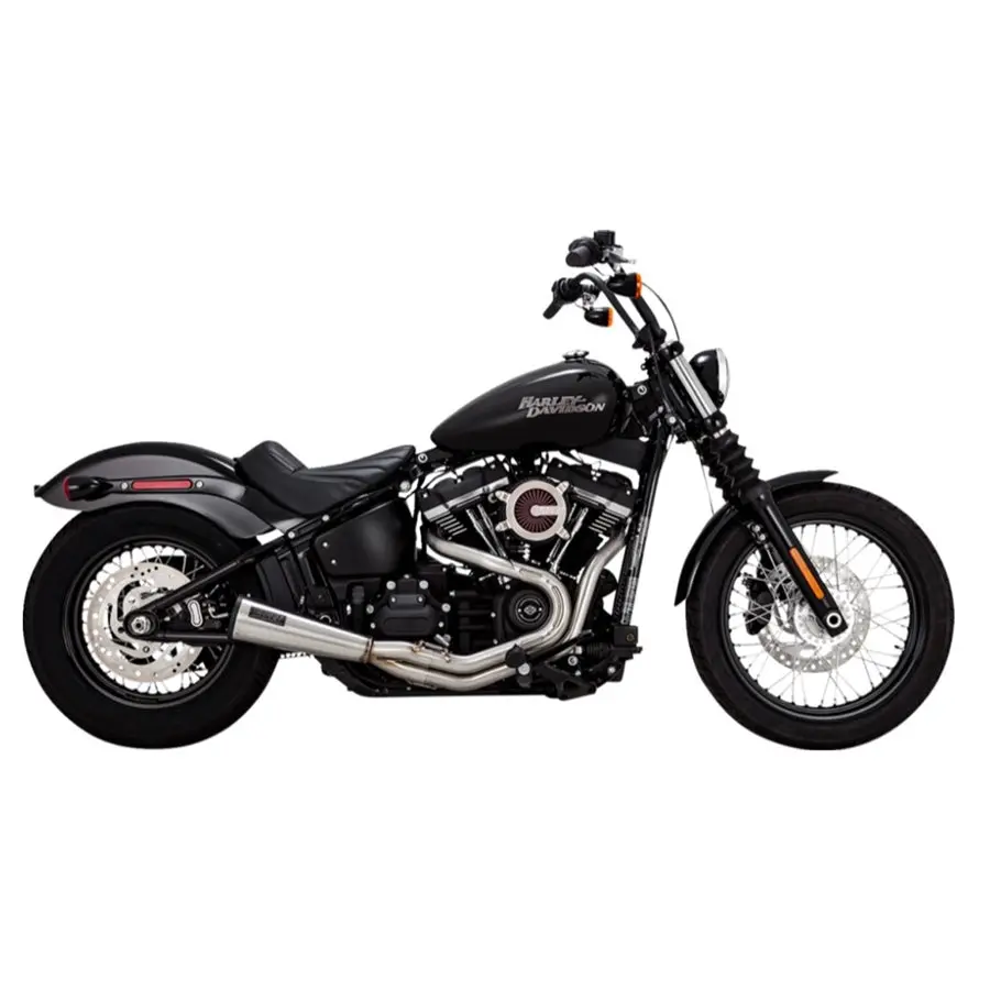 Vance & Hines Stainless Steel 2-Into-1 Upsweep Exhaust For 2018-2024 Harley-Davidson Softail 1
