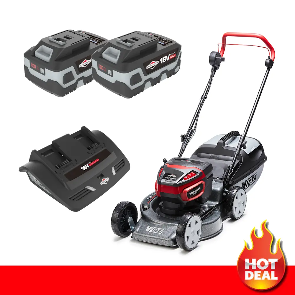 Victa Corvette Twin 18V Battery Lawn Mower Kit 1