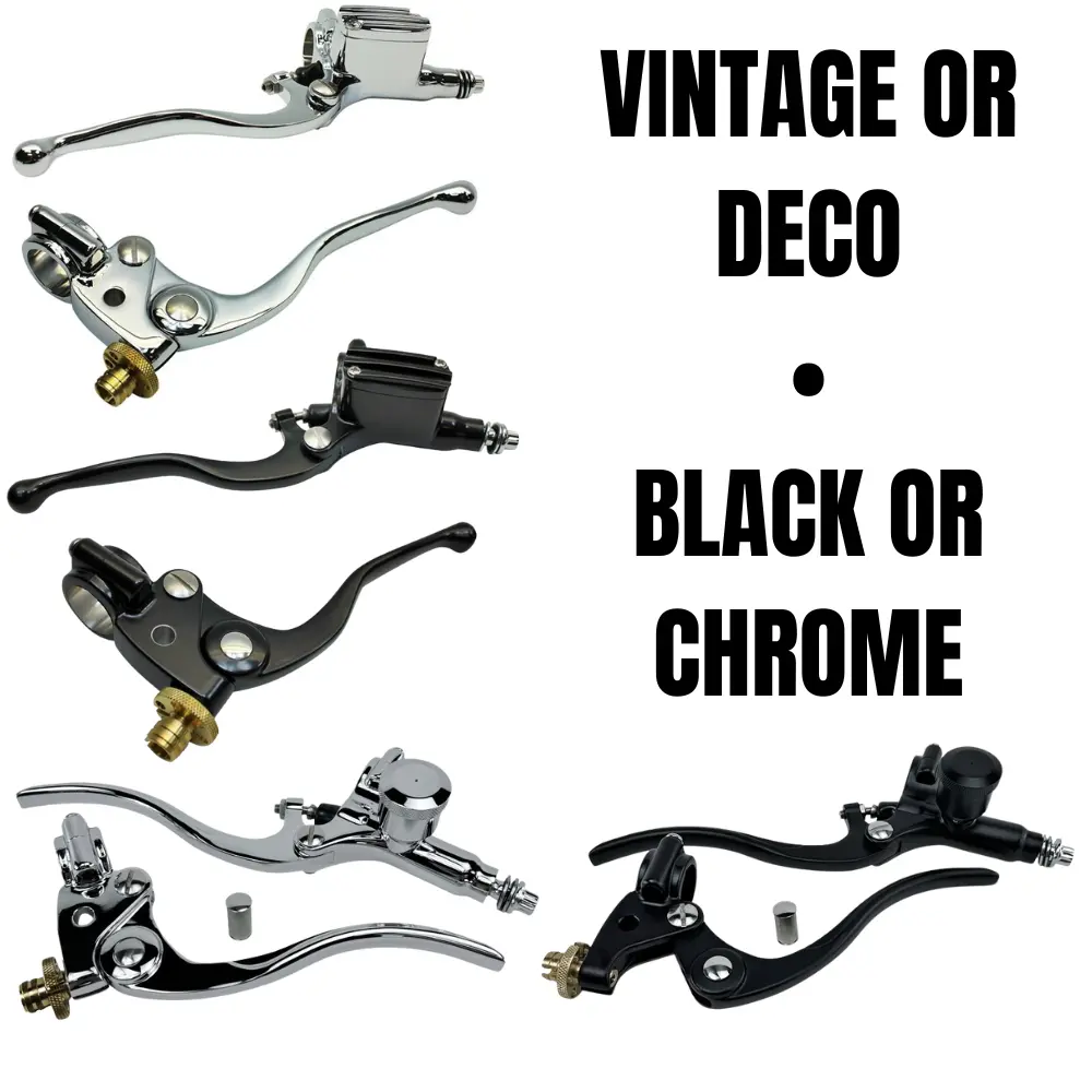 Moto Iron 1″ Handlebar Controls Kit (Master Cylinder And Clutch Lever) For Harley And Custom 1