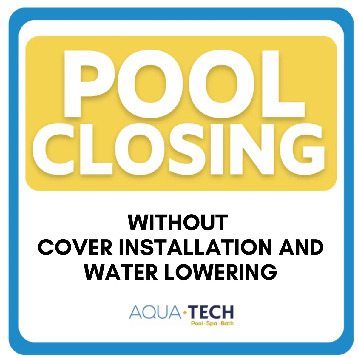 Pool Closing For Inground Pools: $419 Without Cover Installation And Water Lowering (+ Chemical Kit @$139 + Free Antifreeze: Value $58.00)  (P/N Svc2223) 1