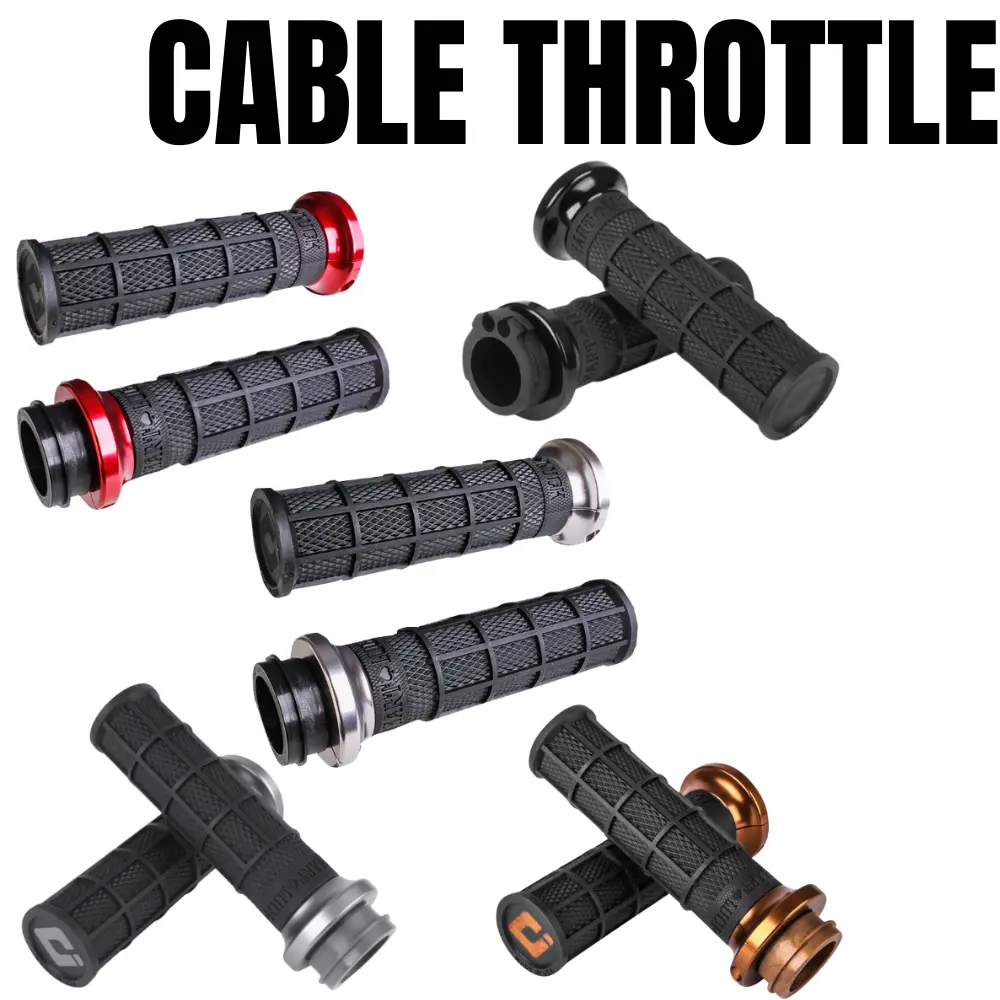 Hart-Luck Lock-On Grips For Harley-Davidson Cable Throttle 1
