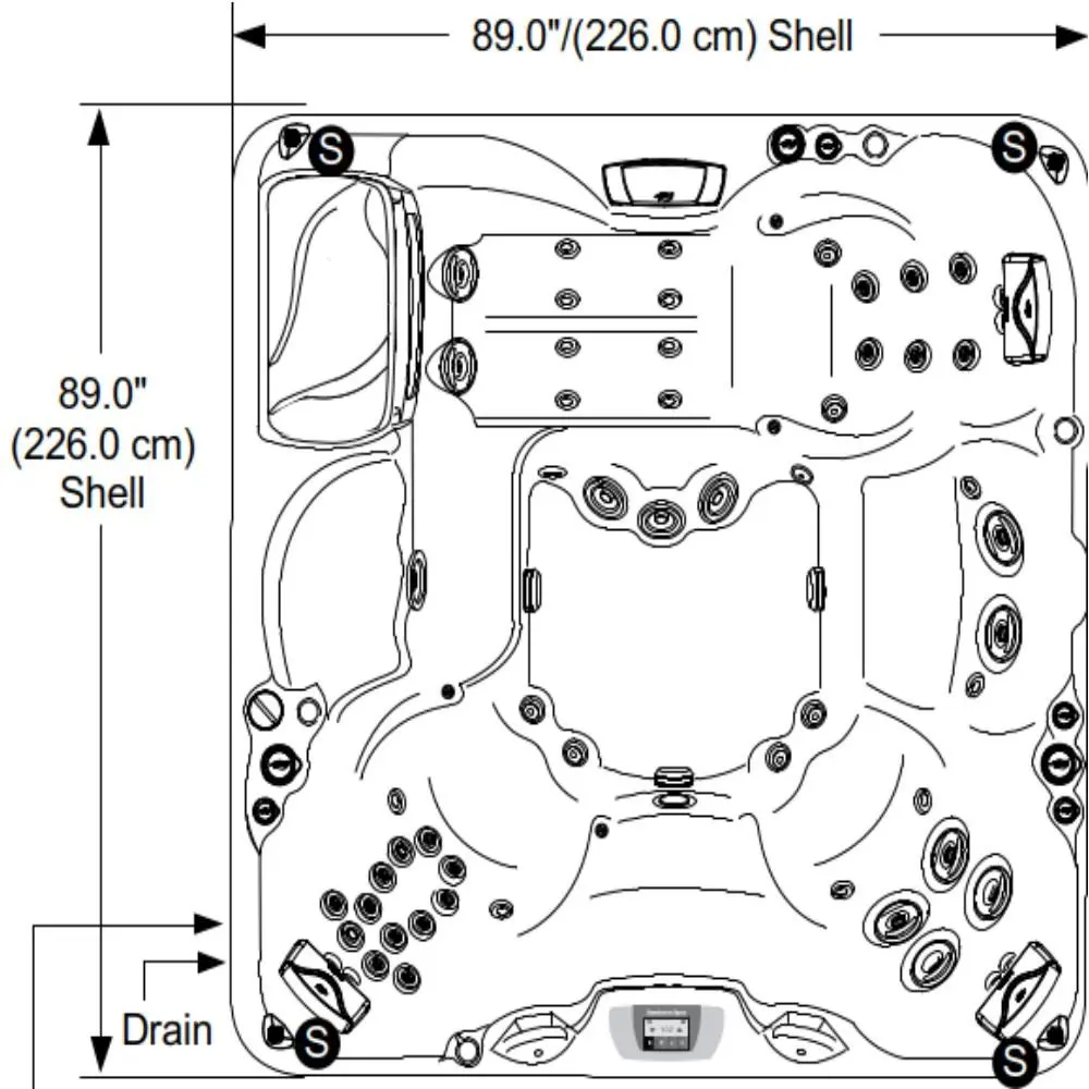 Sundance Spas Cameo Hot Tub Cover Brown 2002-2018+ (P/N: 6476-002Pm) Ships In 6 To 7 Weeks Approx 2