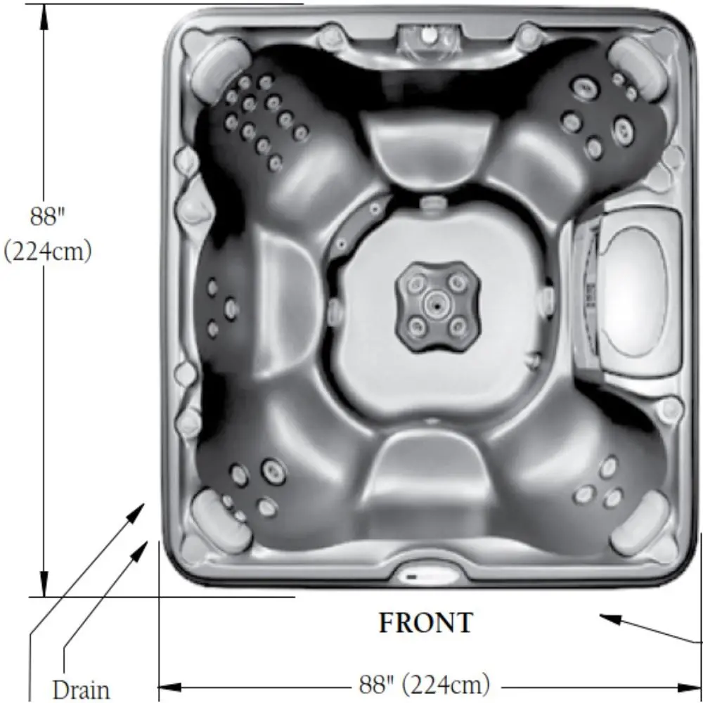 Sundance Spas Chelsee Hot Tub Cover Gray 2007-2012 (P/N: 6476-003Pg) Out Of Stock 2