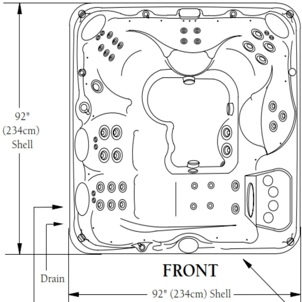 Sundance Spas Hawthorne Hot Tub Cover Brown (P/N: 6476-006Pm) Ships In 12 To 13 Weeks 2