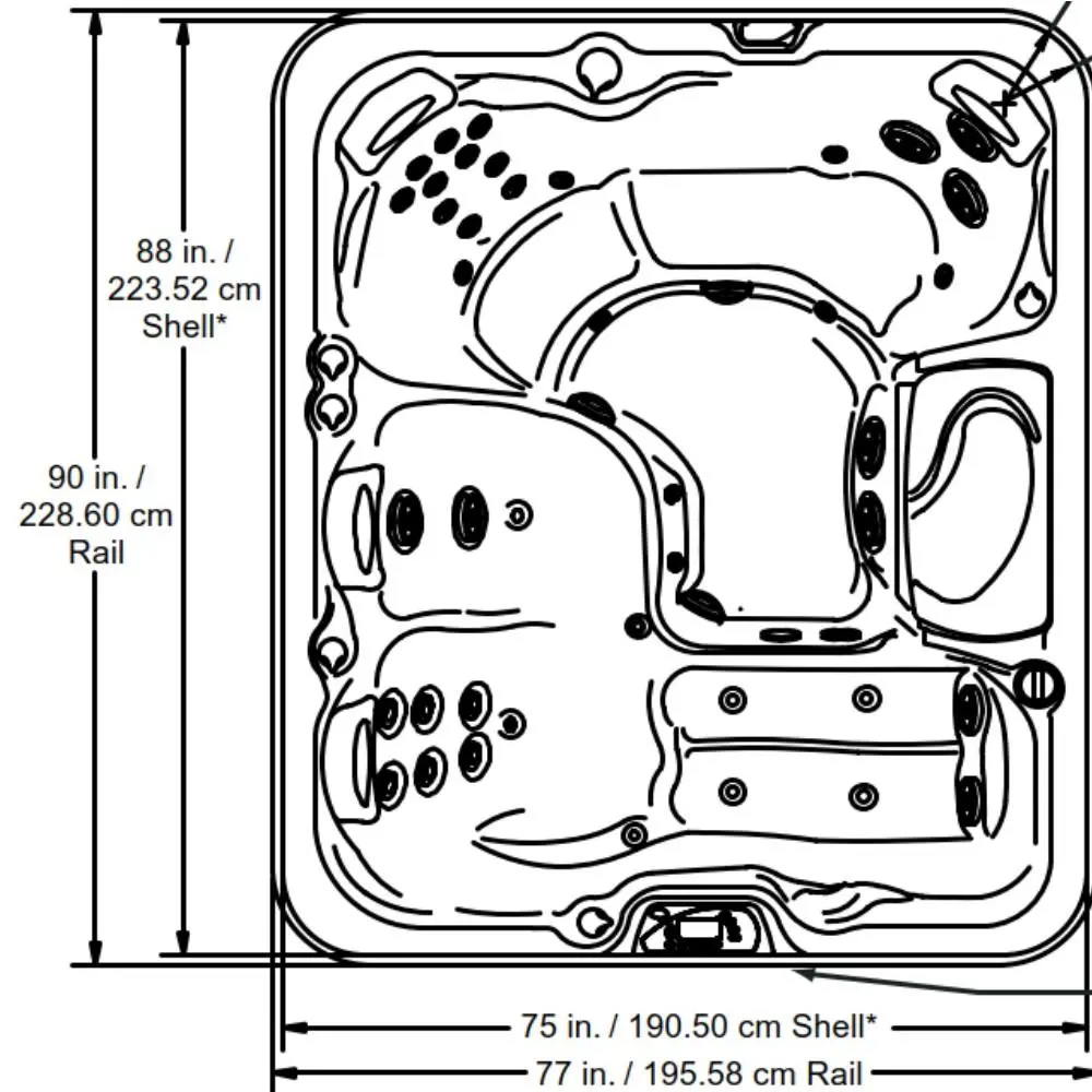 Sundance Spas Marin Hot Tub Cover Brown 2002-2005 (P/N: 6475-534Pm) Ships In 12 To 13 Weeks 2