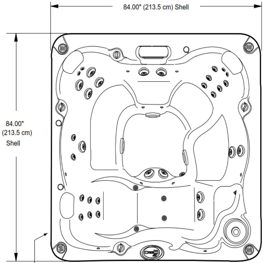 Sundance Spas Peyton Hot Tub Cover Brown (P/N: 6476-014Pm) Ships In 6 To 7 Weeks Approx 2