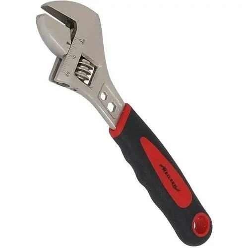 Adjustable Wrench Rubber Grip 1