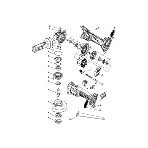 Angle Grinder Cordless 115๐๐ ๐20หข Ingco 3