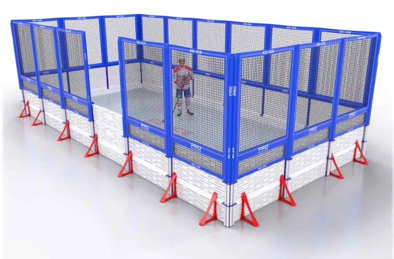 Backyard Skating Rink: Arena Height With Nets 60X100 (Ships In 7 To 14 Days) 1