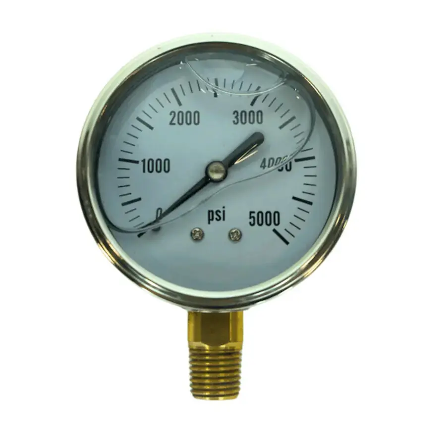 Mtm Hydro Bottom Mount Pressure Gauge: 5,000 Psi 1