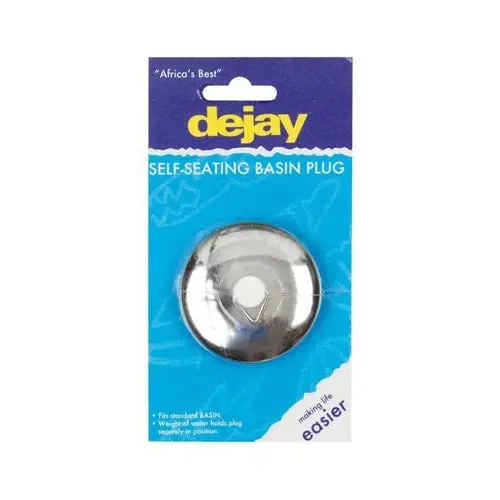 Basin Plug Prop Self Seating Chrome 1