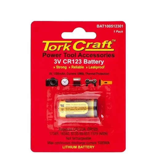 Battery 12𝑉 Lfp Cr123a Tork Craft 1