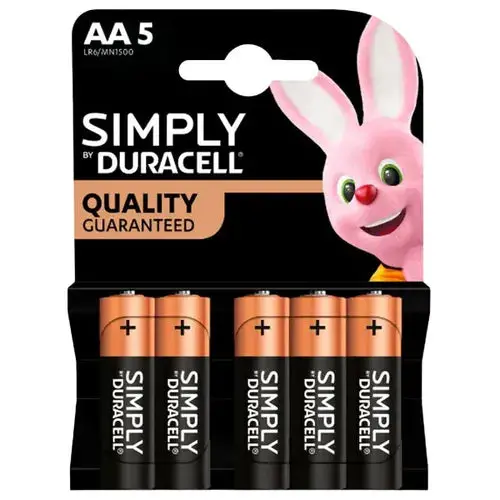 Battery 1.5𝑉 Aa Duracell Simply 1