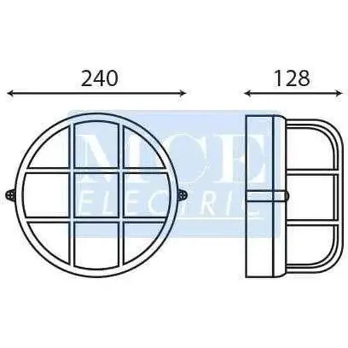 Bulkhead Round Aluminium Plainⓓ 2