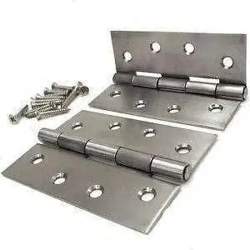 Bright Steel Butt Hinge Pair