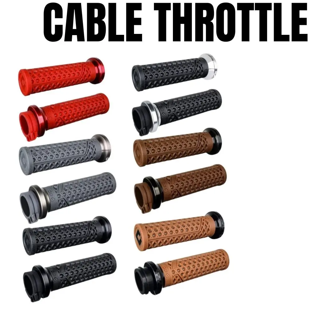Vans Lock-On Grips For Harley-Davidson Cable Throttle 1