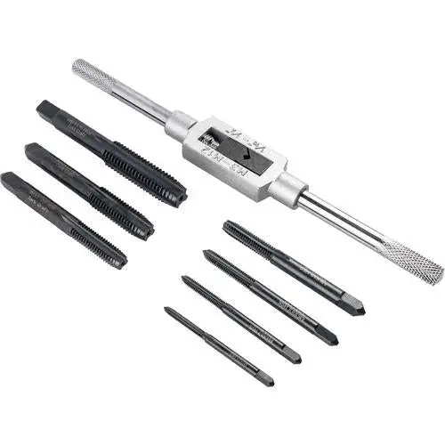 Carbon Steel Tap Industrial Set 8Pc Tork Craft 1