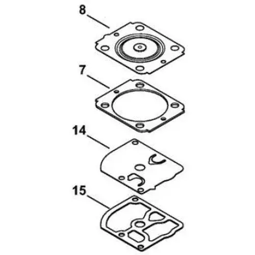 Carburettor Repair Kit 4151/00 Stihl 1