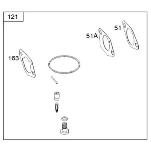 Carburettor Repair Kit Elite8500 B&S 1