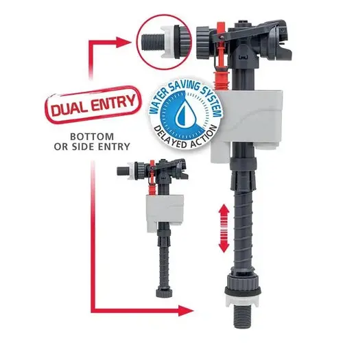 Cistern Bottom & Side Inlet Valve Doblo Wirquinⓓ 2