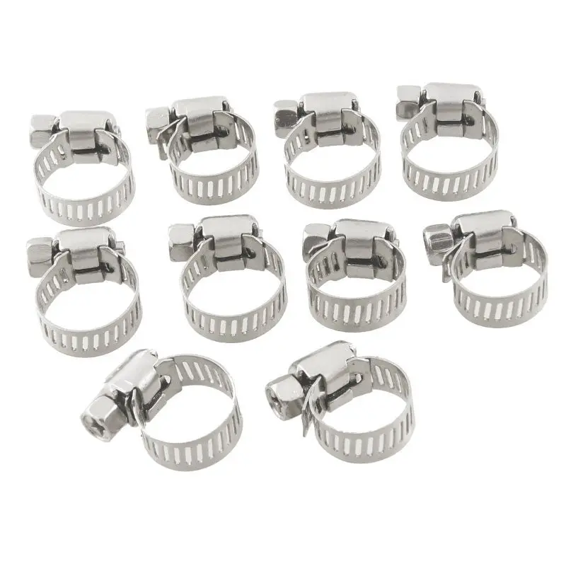 Moto Iron Hose Clamps For 3/8″ To 5/16″ Fuel And Oil Lines 1