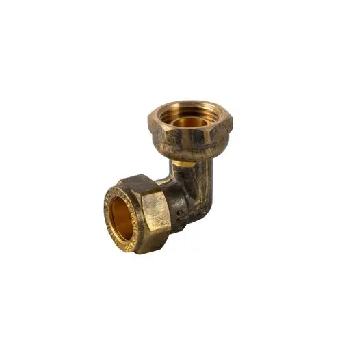 Compression Brass Elbow Swivel 1