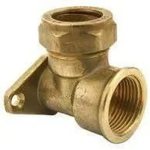Compression Brass Elbow Wallplate 1