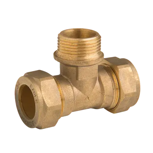 Compression Brass Tee Male 1
